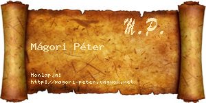 Mágori Péter névjegykártya